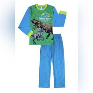 Jurassic world PARK Fleece Pajamas Sleepwear Boys NWT